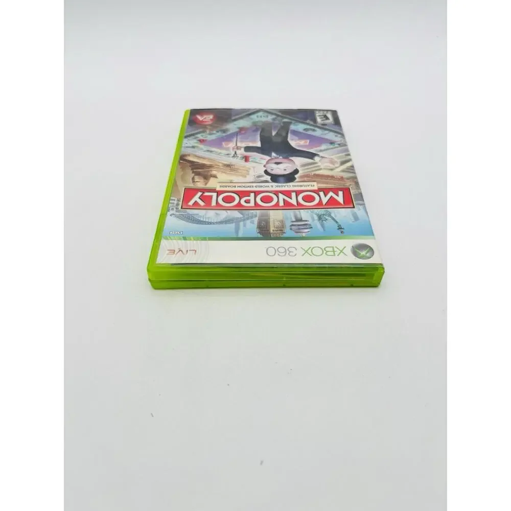 MonopolyVideo Game -(Microsoft Xbox 360) CIB- TESTED Works VG Condition Complete